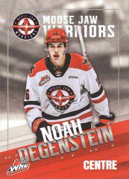 2023-24 Moose Jaw Warriors (WHL) #12 Noah Degenstein Front