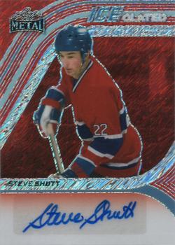 2024 Leaf Metal Hockey Legends - ICEolated Autographs Diagonal Shimmer Red #ICE-SS1 Steve Shutt Front