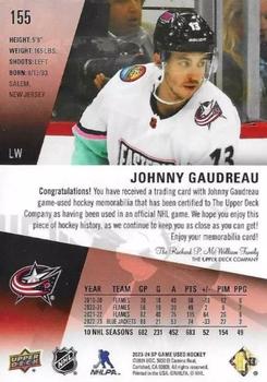 2023-24 SP Game Used - Jersey #155 Johnny Gaudreau Back
