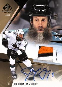 2023-24 SP Game Used - Auto Premium Material #183 Joe Thornton Front