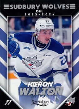 2023-24 Extreme Sudbury Wolves (OHL) #NNO Kieron Walton Front