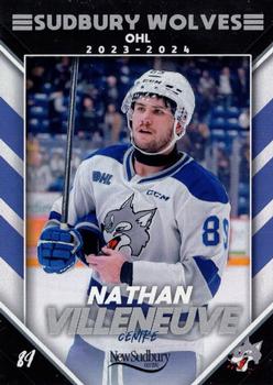 2023-24 Extreme Sudbury Wolves (OHL) #NNO Nathan Villeneuve Front