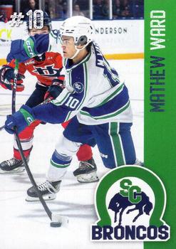 2023-24 Swift Current Broncos (WHL) #NNO Mathew Ward Front