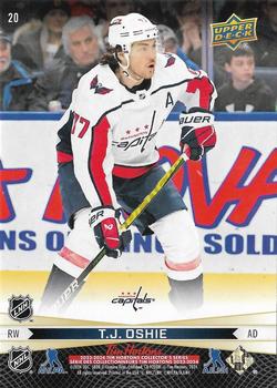 2023-24 Upper Deck Tim Hortons Greatest Duos #20 Tom Wilson / T.J. Oshie Back