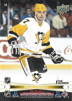 2023-24 Upper Deck Tim Hortons Greatest Duos #38 Mario Lemieux / Paul Coffey Back