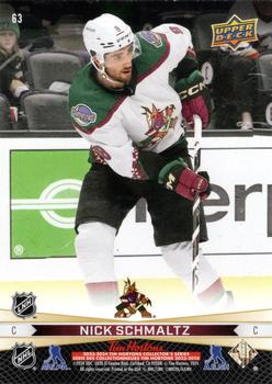 2023-24 Upper Deck Tim Hortons Greatest Duos #63 Clayton Keller / Nick Schmaltz Back