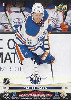 2023-24 Upper Deck Tim Hortons Greatest Duos #78 Ryan Nugent-Hopkins / Zach Hyman Back