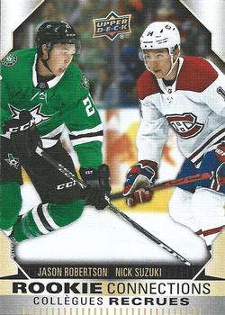 2023-24 Upper Deck Tim Hortons Greatest Duos - Rookie Connections #RC-8 Jason Robertson / Nick Suzuki Front