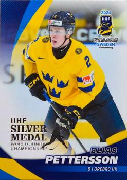 2024 BY Cards IIHF World Junior Championship #28 Elias Pettersson Front