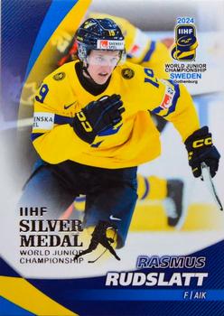 2024 BY Cards IIHF World Junior Championship #41 Rasmus Rudslatt Front