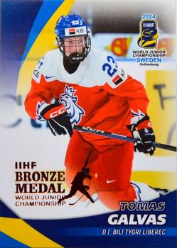 2024 BY Cards IIHF World Junior Championship #57 Tomas Galvas Front