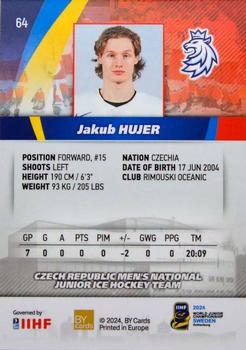 2024 BY Cards IIHF World Junior Championship #64 Jakub Hujer Back