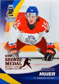2024 BY Cards IIHF World Junior Championship #64 Jakub Hujer Front