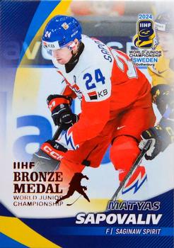 2024 BY Cards IIHF World Junior Championship #70 Matyas Sapovaliv Front