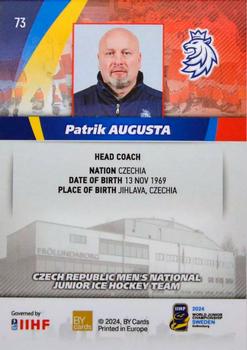 2024 BY Cards IIHF World Junior Championship #73 Patrik Augusta Back