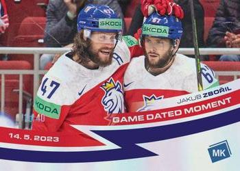 2022-23 Moje karticky Czech Ice Hockey Team - Rainbow #145 Jakub Zboril Front