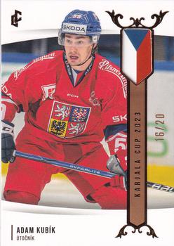 2024 Legendary Cards Expectations Road to Prague - Karjala Cup 2023 Gold #EHK-12 Adam Kubik Front