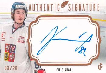 2024 Legendary Cards Expectations Road to Prague - Authentic Signature Gold #AS-28 Filip Kral Front