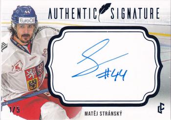 2024 Legendary Cards Expectations Road to Prague - Authentic Signature Blue #AS-12 Matej Stransky Front