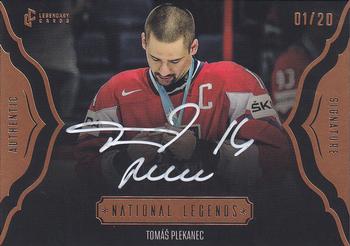 2024 Legendary Cards Expectations Road to Prague - National Legends Authentic Signature Gold #NL-13 Tomas Plekanec Front