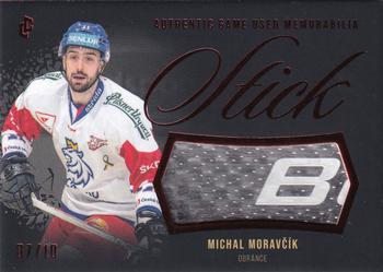 2024 Legendary Cards Expectations Road to Prague - Stick Authentic Game Used Memorabilia Red #GUM-08 Michal Moravcik Front