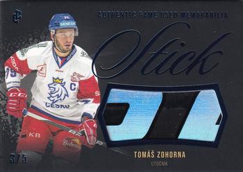 2024 Legendary Cards Expectations Road to Prague - Stick Authentic Game Used Memorabilia Blue #GUM-12 Tomas Zohorna Front