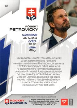 2024 SportZoo Hokejové Slovensko - Blue #61 Robert Petrovicky Back