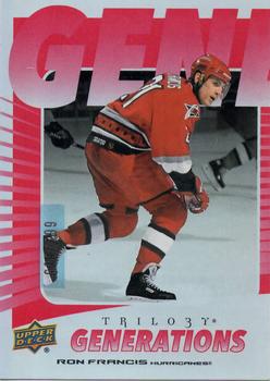 2023-24 Upper Deck Trilogy - Generations Red #TG-18A Ron Francis Front