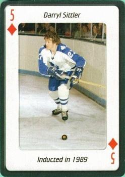2006 Hockey Hall of Fame Playing Cards #5♦ Darryl Sittler Front