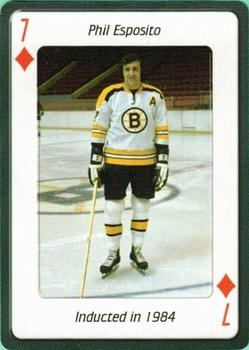 2006 Hockey Hall of Fame Playing Cards #7♦ Phil Esposito Front