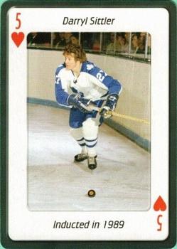 2006 Hockey Hall of Fame Playing Cards #5♥ Darryl Sittler Front