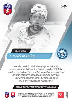 2023-24 SportZoo Live Tipos Extraliga #L-04 Tomas Pobezal Back