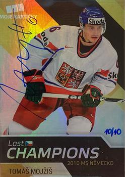 2022 Moje Karticky The Gamers - The Gamers Stars, Semistars, Goalies Autographs #LCH24 Tomas Mojzis Front