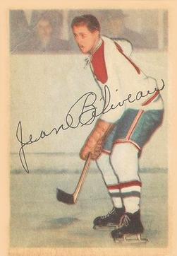 1953-54 Parkhurst #27 Jean Beliveau Front