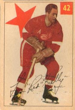 1954-55 Parkhurst #42 Red Kelly Front