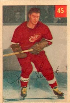 1954-55 Parkhurst #45 Tony Leswick Front