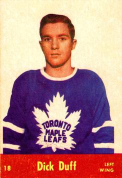 1955-56 Parkhurst #18 Dick Duff Front