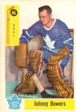 1958-59 Parkhurst #46 Johnny Bower Front