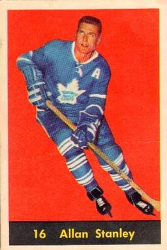 1960-61 Parkhurst #16 Allan Stanley Front