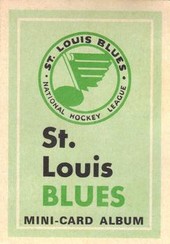 1969-70 O-Pee-Chee - Mini-Card Albums #NNO St. Louis Blues Front