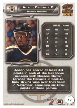 2000-01 Pacific Paramount - Copper #17 Anson Carter Back