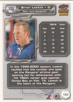 2000-01 Pacific Paramount - Copper #163 Brian Leetch Back