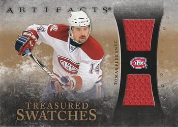 2010-11 Upper Deck Artifacts - Treasured Swatches Gold #TS-TP Tomas Plekanec Front