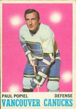 1970-71 O-Pee-Chee #122 Poul Popiel Front