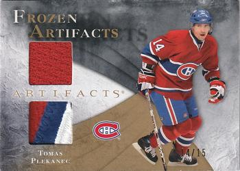 2010-11 Upper Deck Artifacts - Frozen Artifacts Jersey Patch Gold #FA-TP Tomas Plekanec  Front