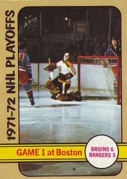 1972-73 Topps #2 1971-72 NHL Playoffs Game 1 Front