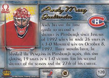 1997-98 Pacific Omega - Gold #120 Andy Moog Back