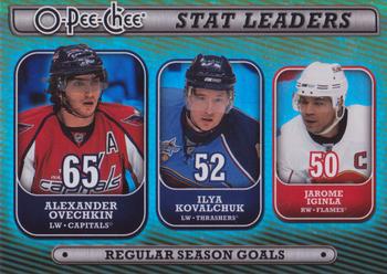 2008-09 O-Pee-Chee - Stat Leaders #SL2 Alexander Ovechkin / Ilya Kovalchuk / Jarome Iginla  Front