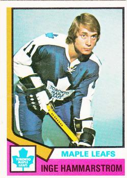 1974-75 O-Pee-Chee #88 Inge Hammarstrom Front