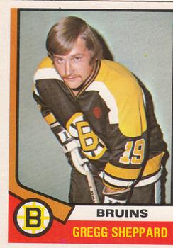 1974-75 O-Pee-Chee #184 Gregg Sheppard Front